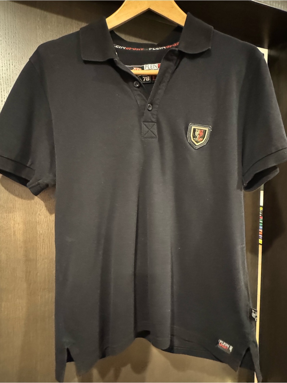 Philipp Plein Black Polo Shirt Large